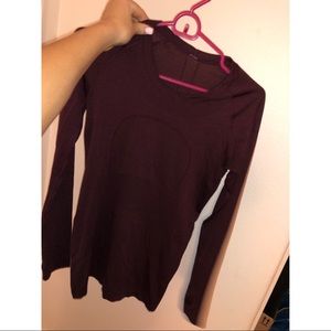 Lululemon Swiftly Tech Long Sleeve Crew (Burgundy)